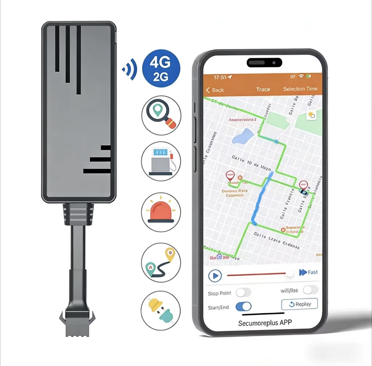 Traceur GPS avec coupure moteur à distance & micro intégré — 2