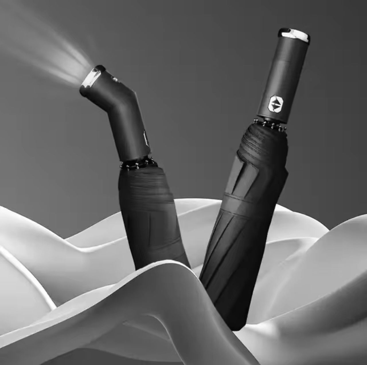 Parapluie Automatique Torche LED Intégrée